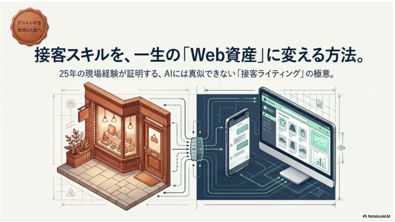 接客スキルをWebで活用するには？ITツールに頼らず「人間力」で稼ぐブログ術 