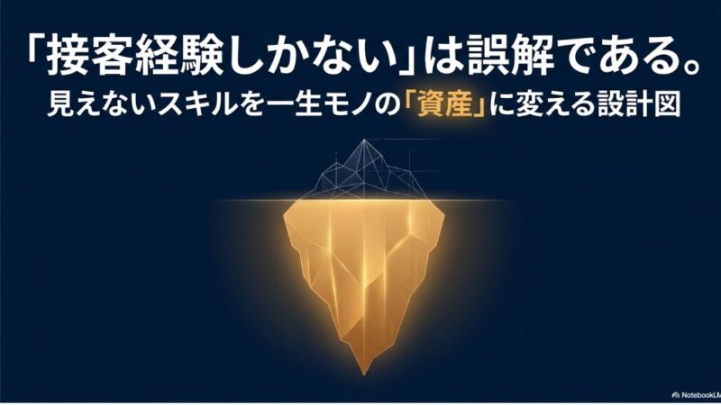 「接客・販売経験者にスキルが何も無い」は誤解。見えないスキルをWeb資産に変える「言語化」のコツ