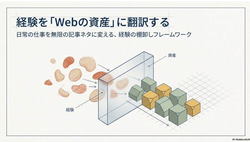 ブログに書く経験を棚卸しする方法｜記事ネタの材料を見つける7つの質問