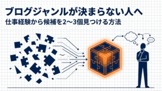 ブログジャンルが決まらない人へ｜仕事経験から候補を2〜3個見つける方法 
